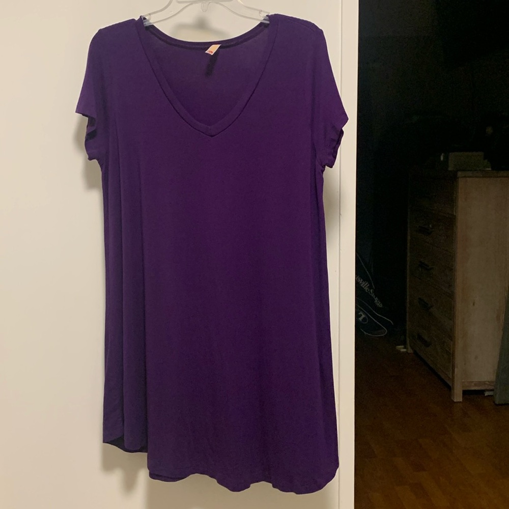 Popana short sleeve Royal Purple Tunic top